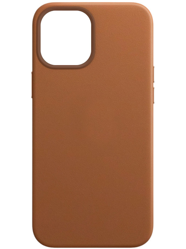 фото Чехол для apple iphone 12 pro max leather case with magsafesaddle brown mhkl3ze/a