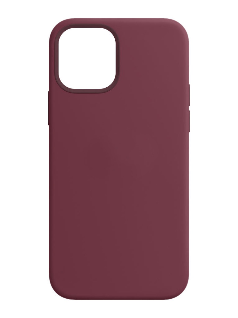 фото Чехол для apple iphone 12 / 12 pro silicone case with magsafe plum mhl23ze/a