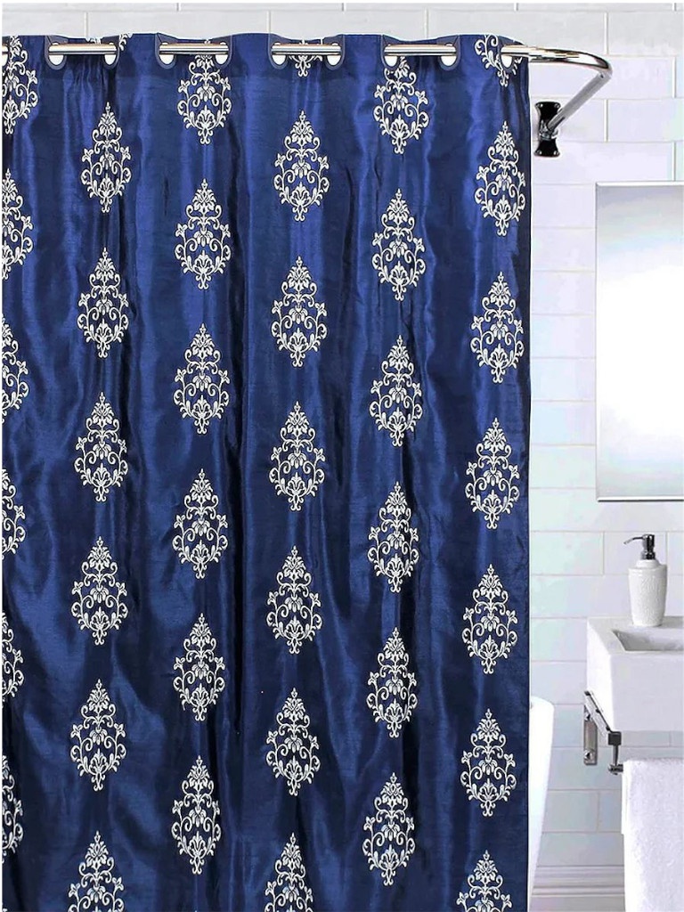 фото Шторка bath plus 180х200cm dark blue effect ae1405 lc1405