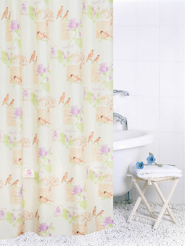 фото Шторка bath plus paradise birds 180х180cm ch15021