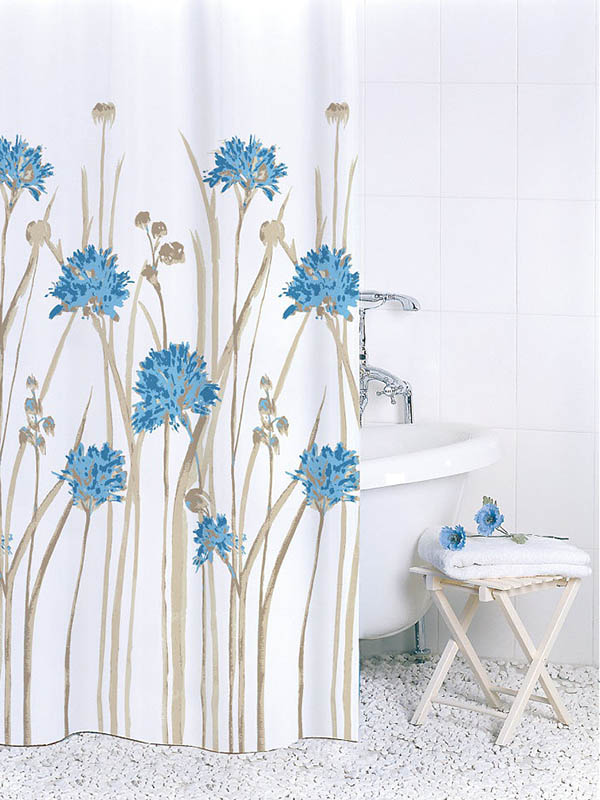 

Шторка Bath Plus Flowers Blue 180х180cm ch16007/0, ch16007/0