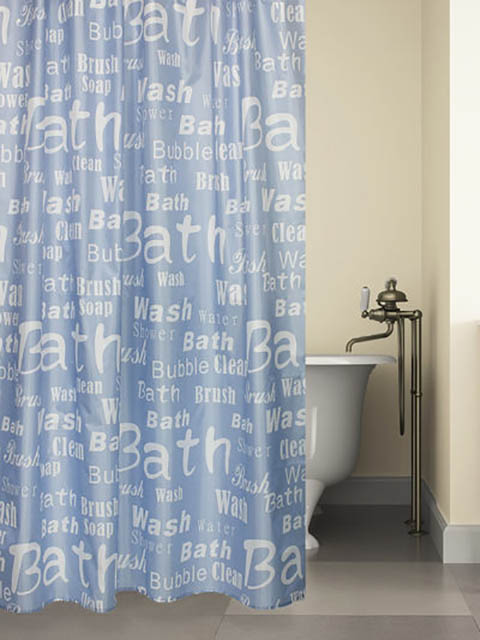 

Шторка Bath Plus Blue Font 180х180cm ch15061, ch15061