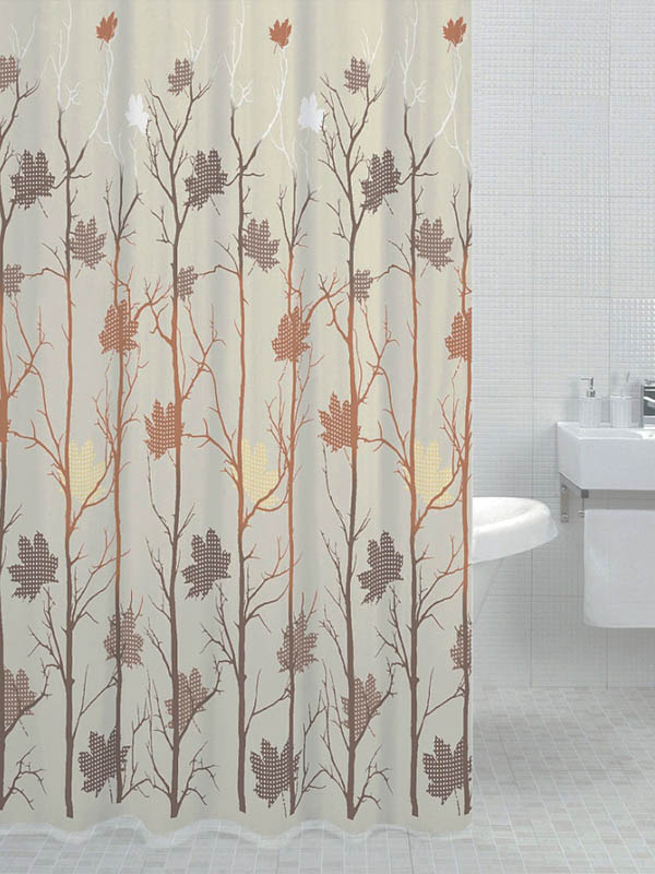 фото Шторка bath plus autumn leaf 180x200cm ds3002