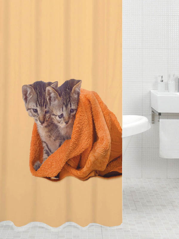 

Шторка Bath Plus Cat Twins 180x200cm DSP3008, DSP3008