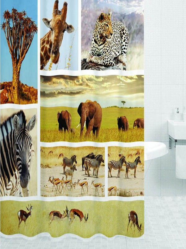 

Шторка Bath Plus Africa 180x200cm DSP3029, DSP3029