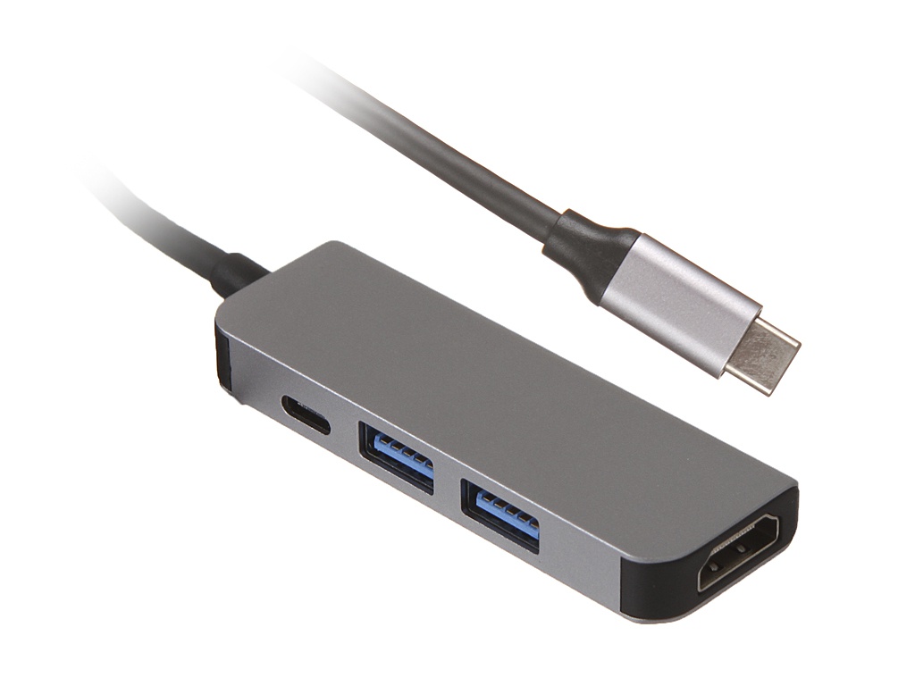 Хаб USB Palmexx 4в1 USB-C - HDMI+2xUSB 3.0+USB-C PX/HUB-006