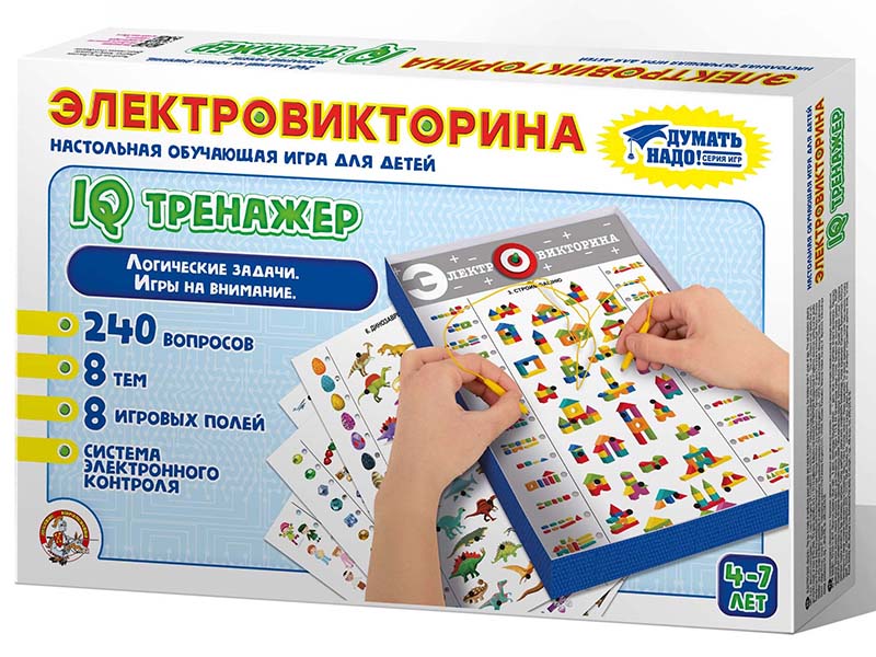 

Настольная игра Десятое Королевство Электровикторина IQ тренажер 03669, 03669