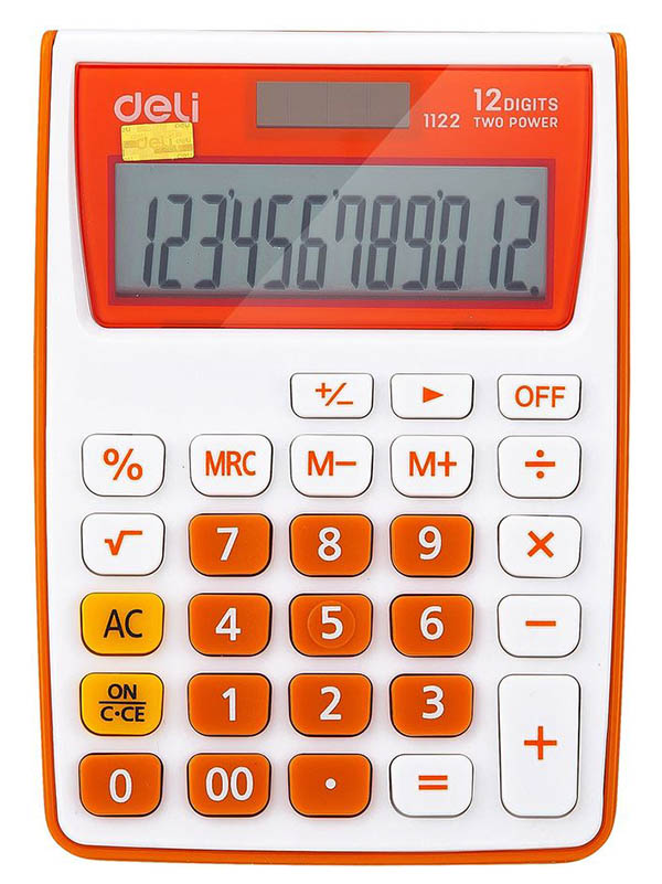 

Калькулятор Deli E1122/OR, E1122/OR
