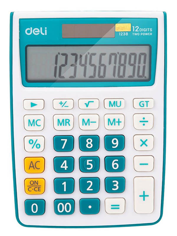 

Калькулятор Deli E1238/Blue, E1238/BLUE
