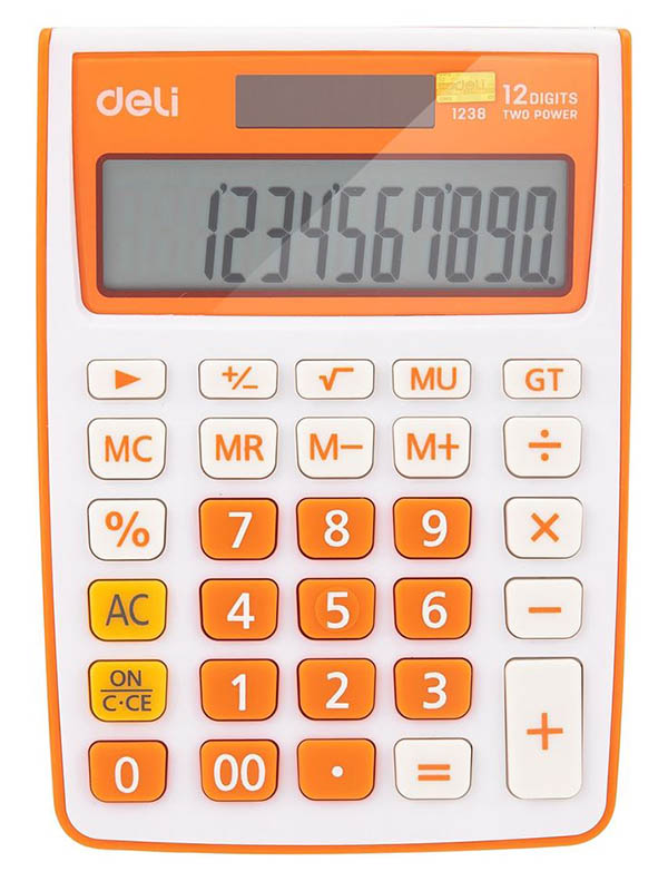

Калькулятор Deli E1238/OR, E1238/OR