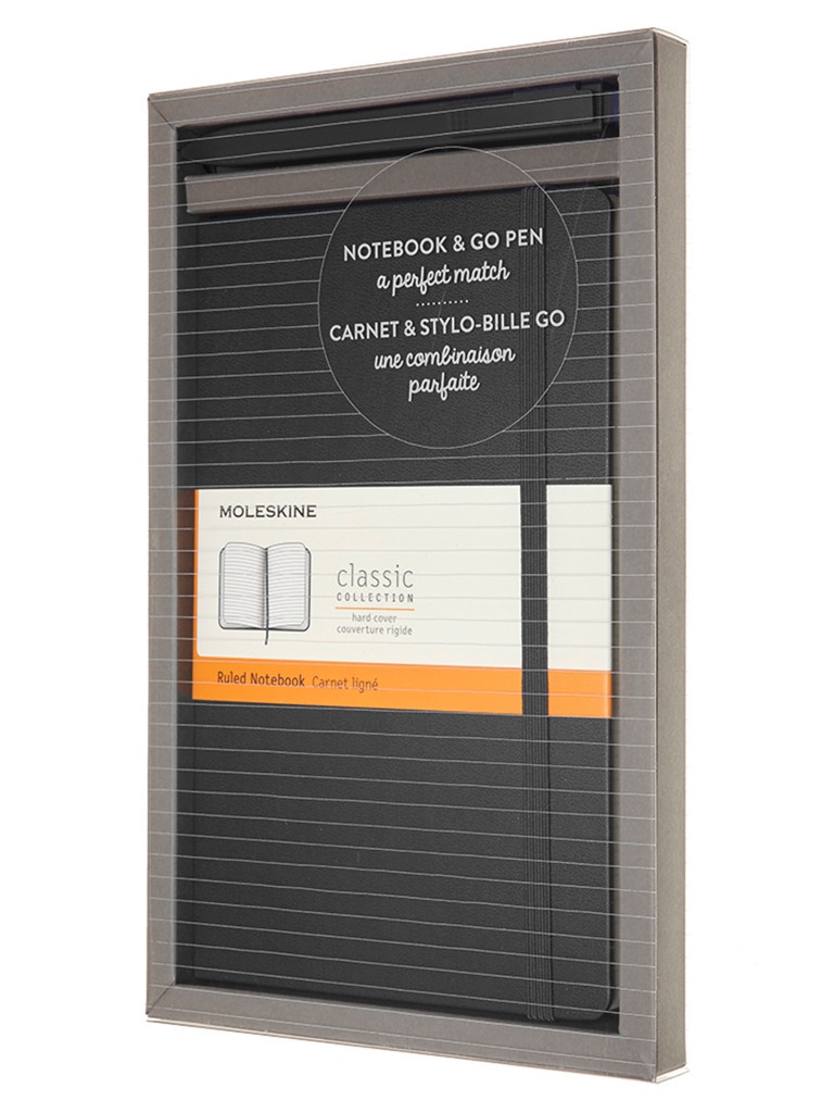 

Блокнот Moleskine Go Pen Classic Black BUNDVLGGOBK / 1359821, BUNDVLGGOBK