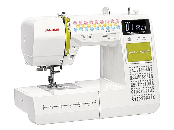 фото Швейная машинка janome excellent stitch 100 white