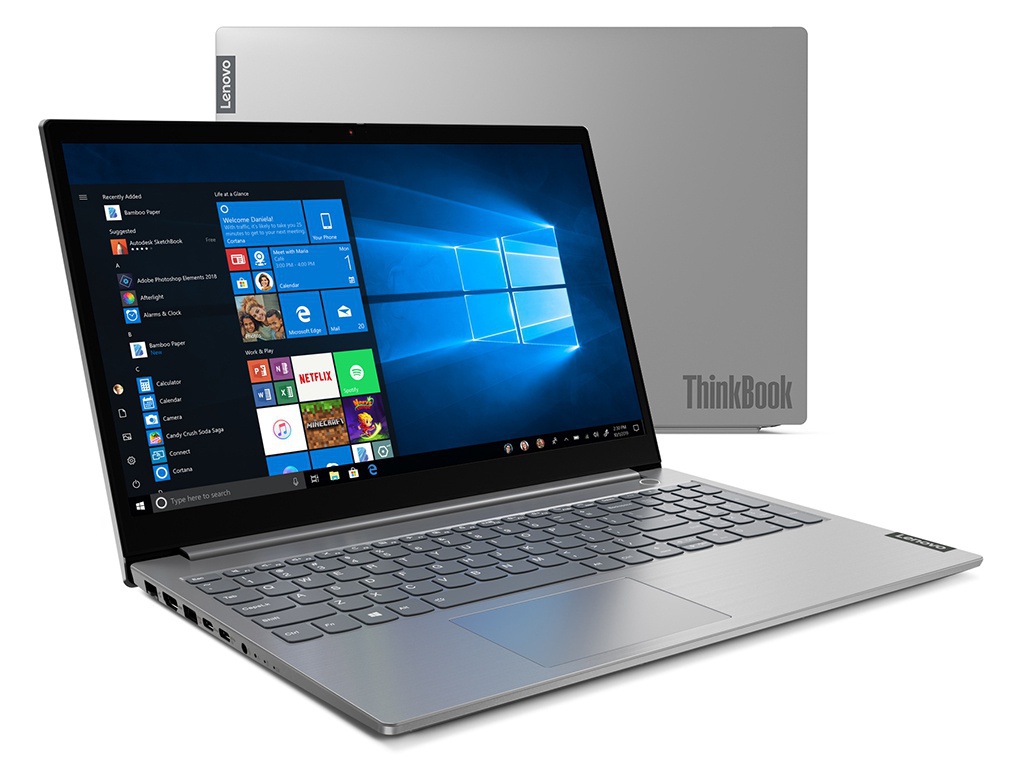 фото Ноутбук lenovo thinkbook 15 20sm003qru (intel core i3-1005g1 1.2 ghz/4096mb/1000gb + 256gb ssd/intel uhd graphics/wi-fi/bluetooth/cam/15.6/1920x1080/windows 10 pro 64-bit)