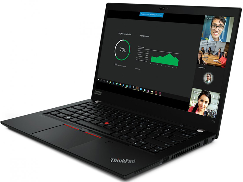 

Ноутбук Lenovo ThinkPad T14 20UD001BRT (AMD Ryzen 5 PRO 4650U 2.1 GHz/8192Mb/512Gb SSD/AMD Radeon Graphics/Wi-Fi/Bluetooth/Cam/14.0/1920x1080/Windows 10 Pro 64-bit), ThinkPad T14