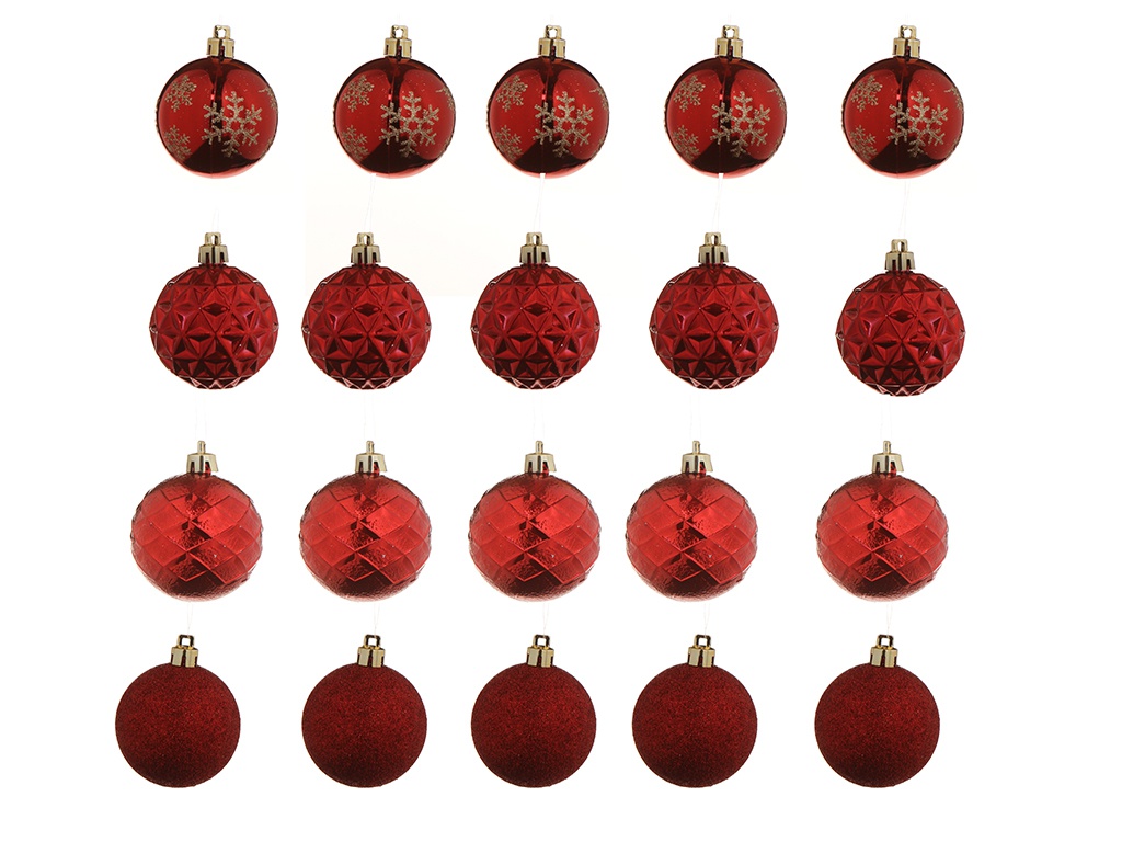 фото Набор шаров christmas goods 6cm 12шт red 81195g003