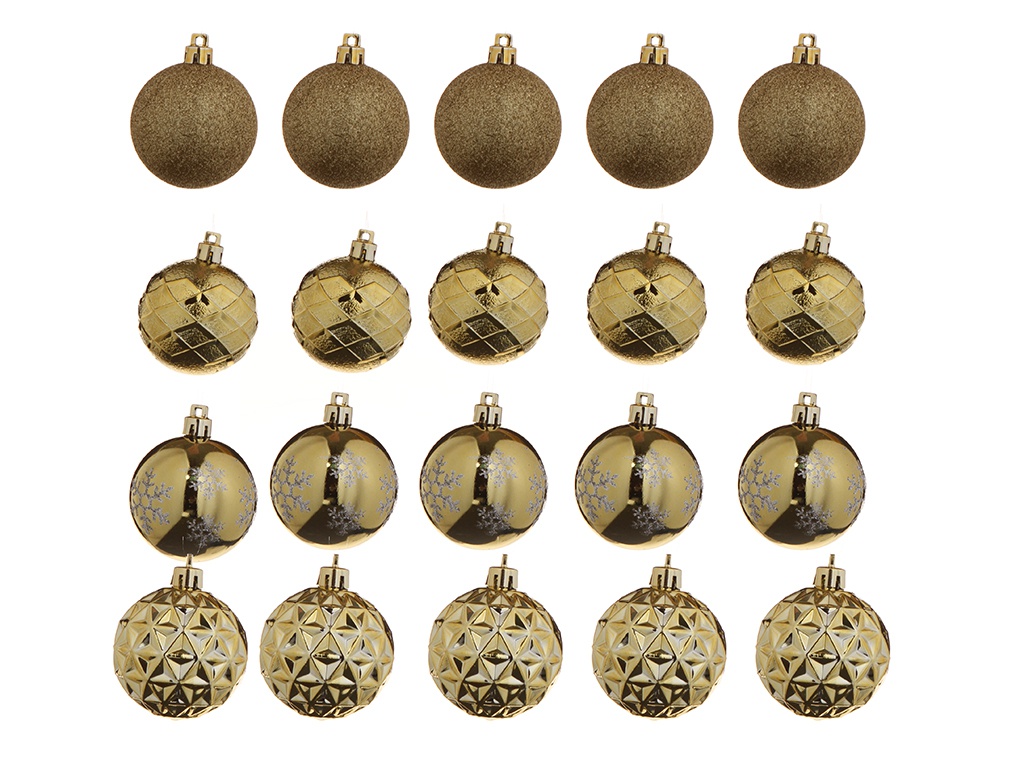 фото Набор шаров christmas goods 6cm 12шт gold 81195g001