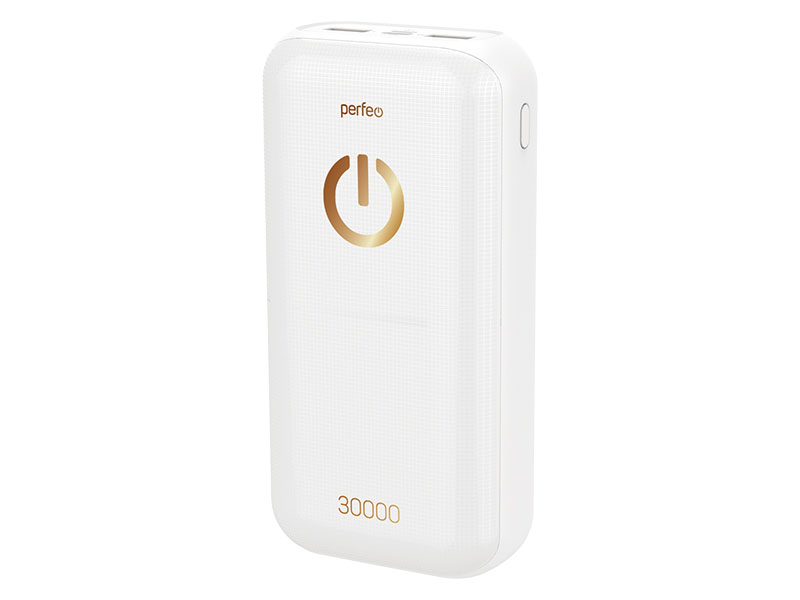 цена Внешний аккумулятор Perfeo Powerbank 30000mAh White PF_B4301