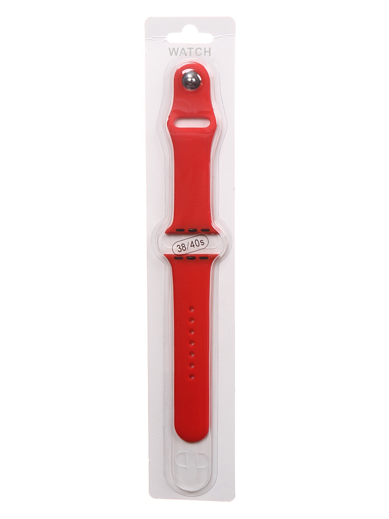 фото Аксессуар ремешок bruno для apple watch 38/40mm silicone s/m red 1012