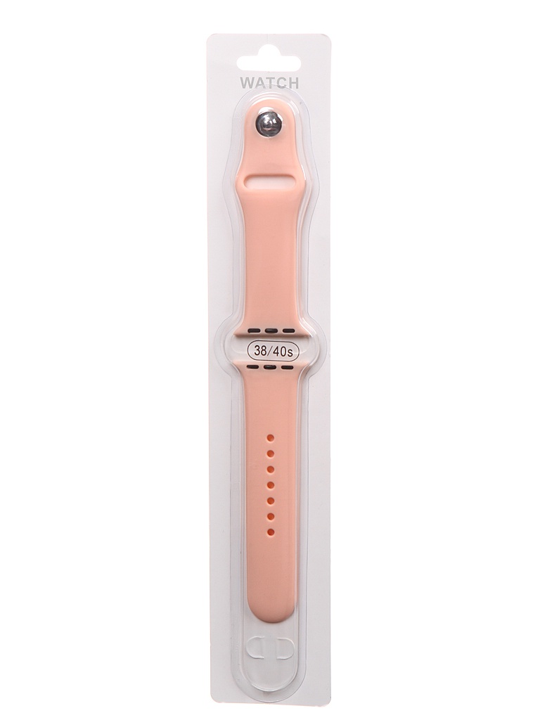 фото Аксессуар ремешок bruno для apple watch 38/40mm silicone s/m peach 1010