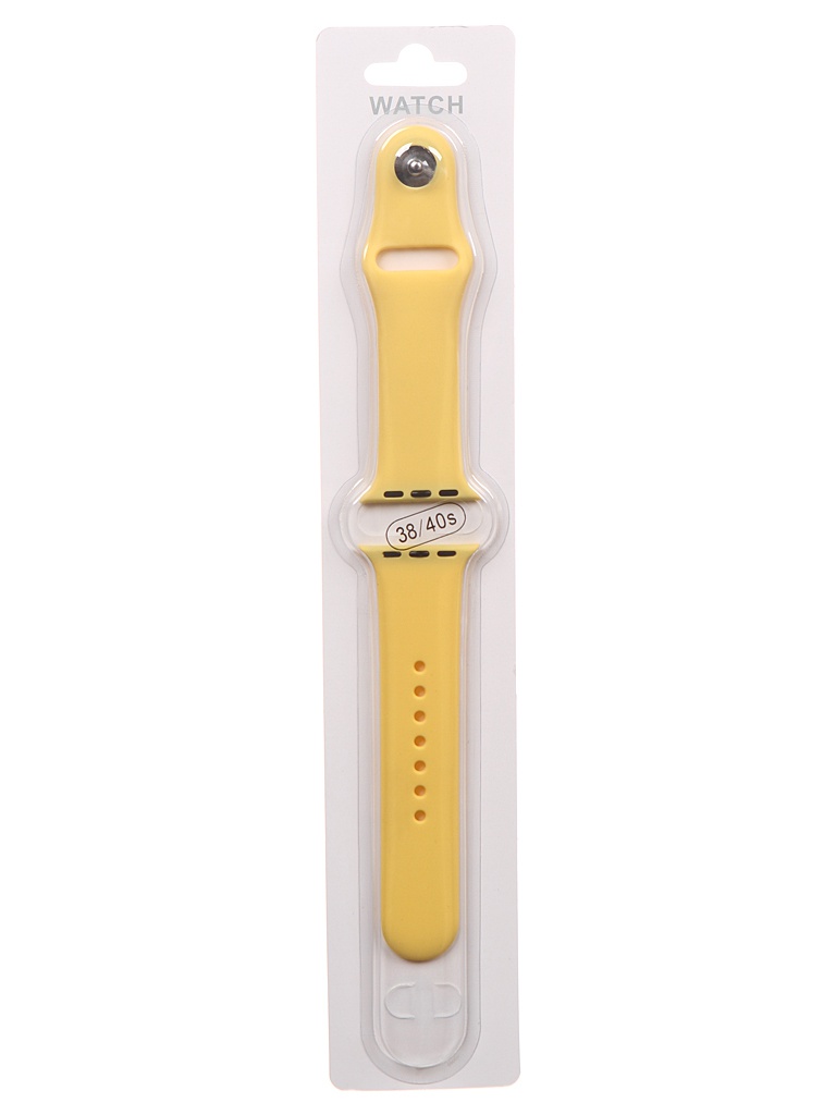 фото Аксессуар ремешок bruno для apple watch 38/40mm silicone s/m yellow b20544