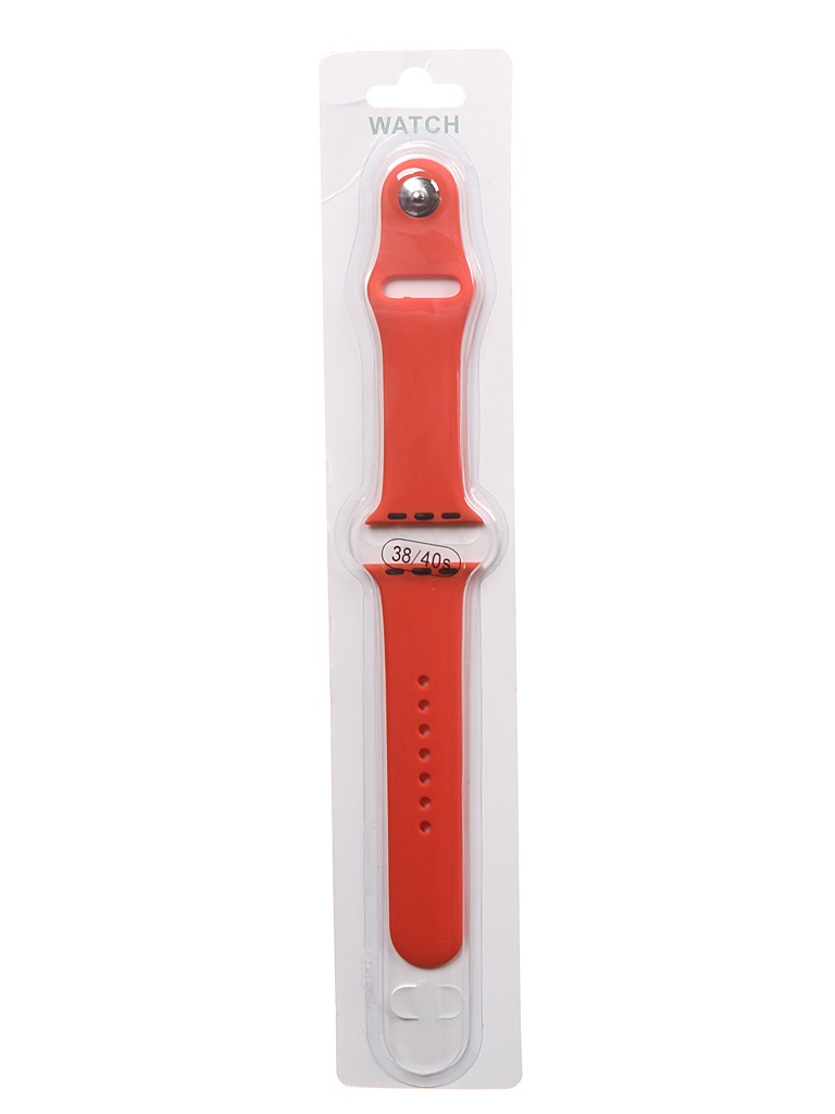 фото Аксессуар ремешок bruno для apple watch 38/40mm silicone s/m orange b20543