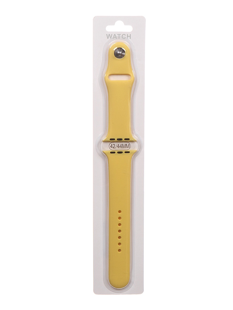 фото Аксессуар ремешок bruno для apple watch 42/44mm silicone m/l yellow b21142