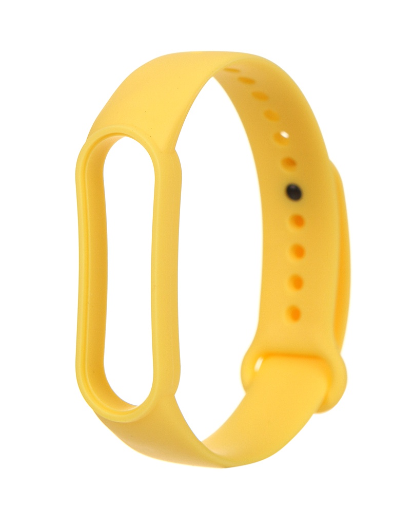 фото Aксессуар ремешок bruno для xiaomi mi band 5 silicone yellow 5323