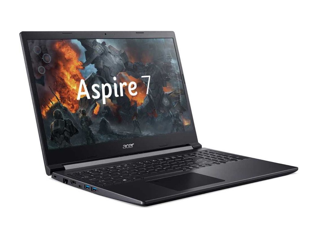 фото Ноутбук acer aspire 7 a715-75g-73wn nh.q87er.004 (intel core i7-9750h 2.6ghz/8192mb/256gb ssd/nvidia geforce gtx 1650 4096mb/wi-fi/15.6/1920x1080/eshell)