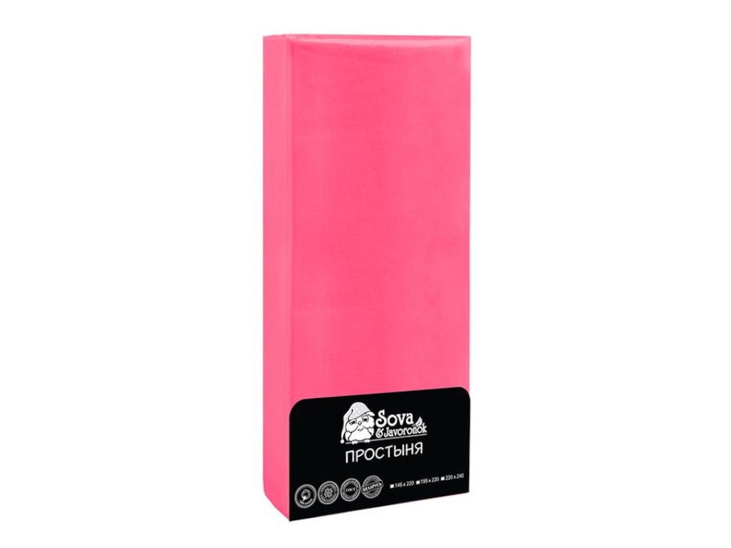 

Простыня Sova&Javoronok 220x240cm Бязь Premium Pink 8030115825, 8030115825
