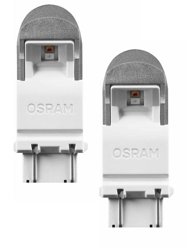 фото Лампа osram p27/7w 12v-led 1.42/0.54w (w2.5x16d) red s-8 2шт 3557r-02b