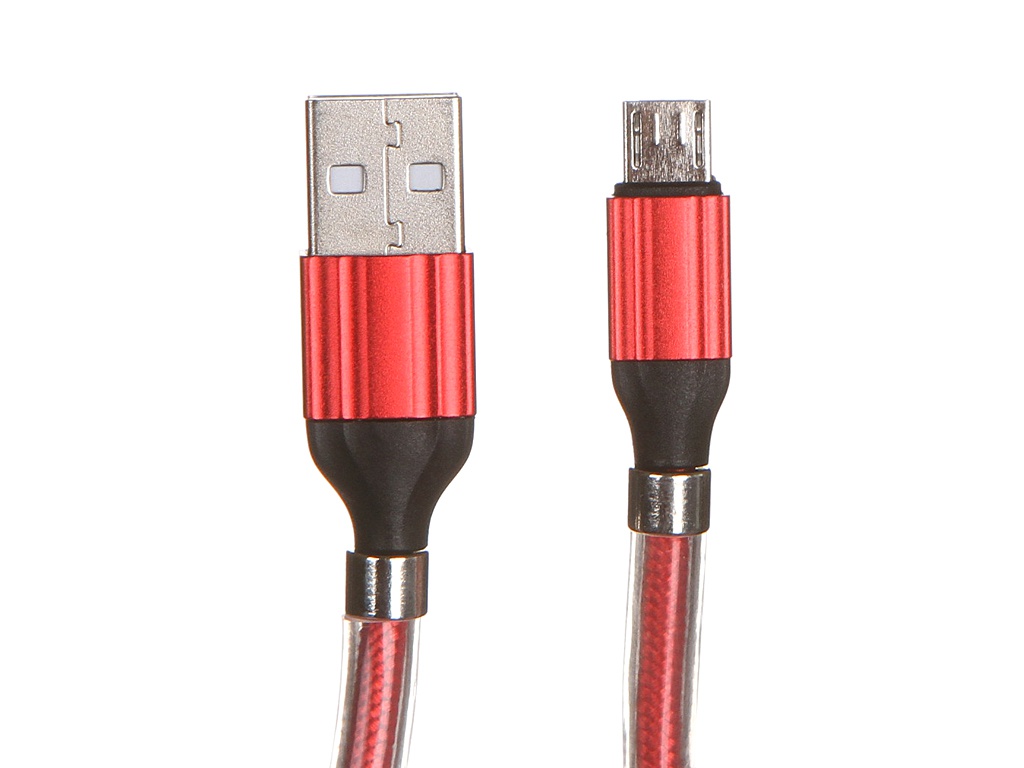 фото Аксессуар ldnio ls491 usb - micro usb 2.4a 1m red ld_b4472