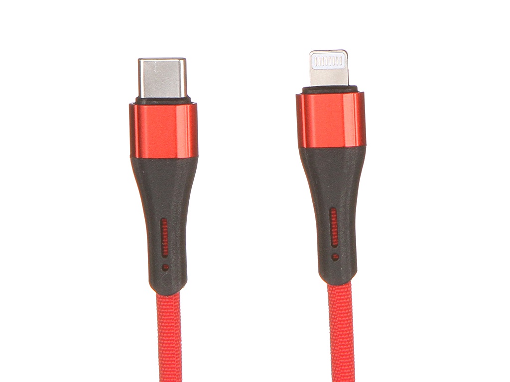 фото Аксессуар ldnio lc961 usb - usb type-c/lightning 2a 1m red ld_b4617