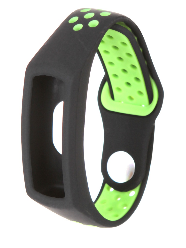 фото Aксессуар ремешок red line для honor band 5 silicone black-green ут000022779