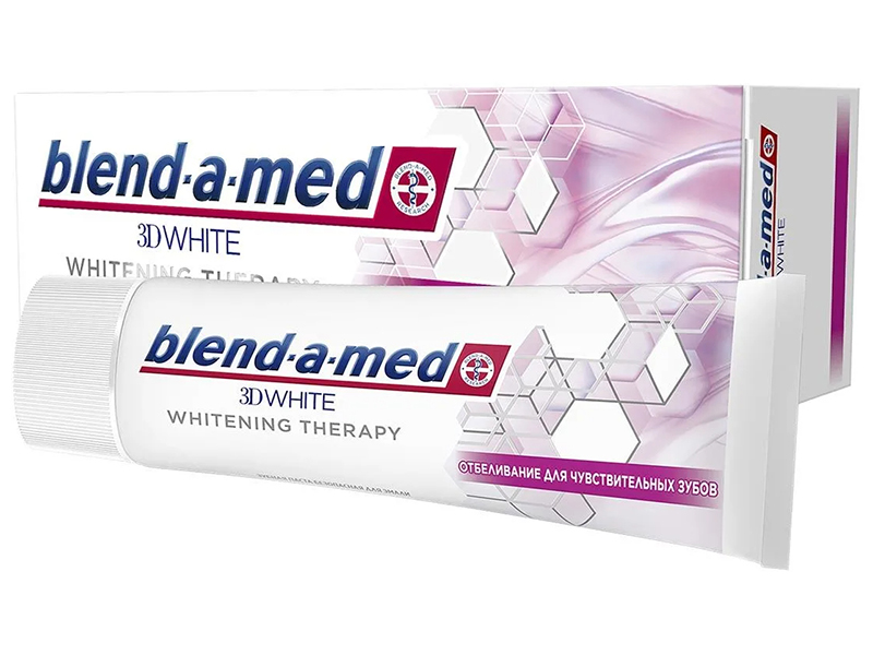 фото Зубная паста blend-a-med 3d white whitening therapy отбеливание для чувствительных зубов 75ml 8001090743237