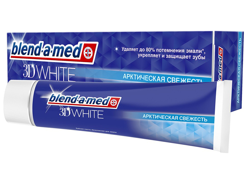 фото Зубная паста blend-a-med 3d white арктическая свежесть 100ml 5013965612770