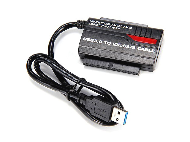 Аксессуар Адаптер KS-is SATA/PATA/IDE USB 3.0 с внешним питанием KS-462 аксессуар райзер ks is pcie 1x в 16x с питанием sata ks 347