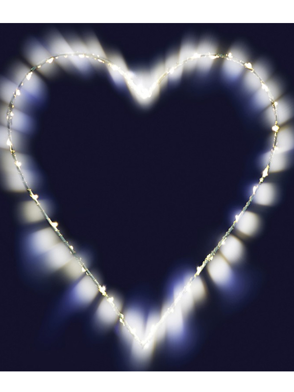 фото Светящееся украшение snowhouse фигура сердце mht26-ldm40-ww-bo