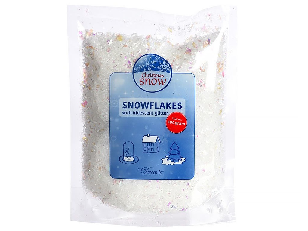 фото Искусственный снег kaemingk snowflake mix 100g 470542/159092