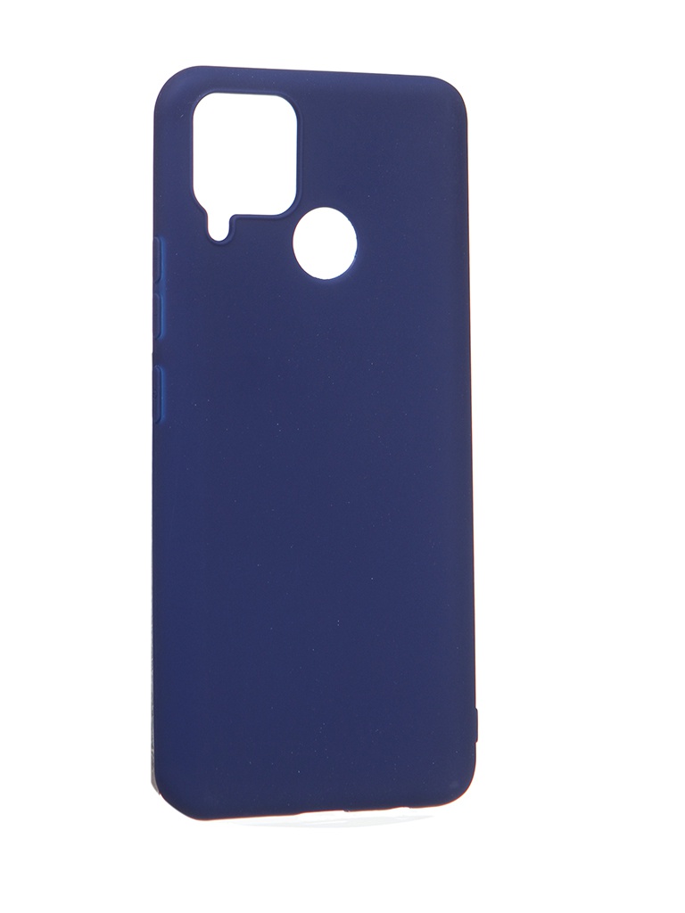 фото Чехол zibelino для realme c15 soft matte blu zsm-rlm-c15-blu