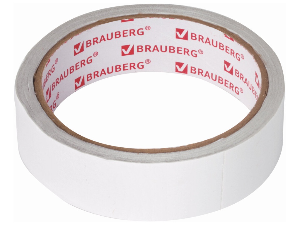 

Клейкая лента двусторонняя Brauberg 25mm x 8m 606425, 606425
