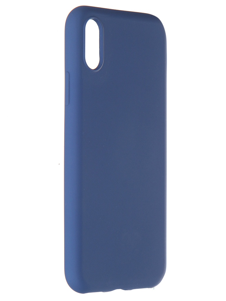 фото Чехол pero для apple iphone x / xs liquid silicone blue pcls-0002-bl