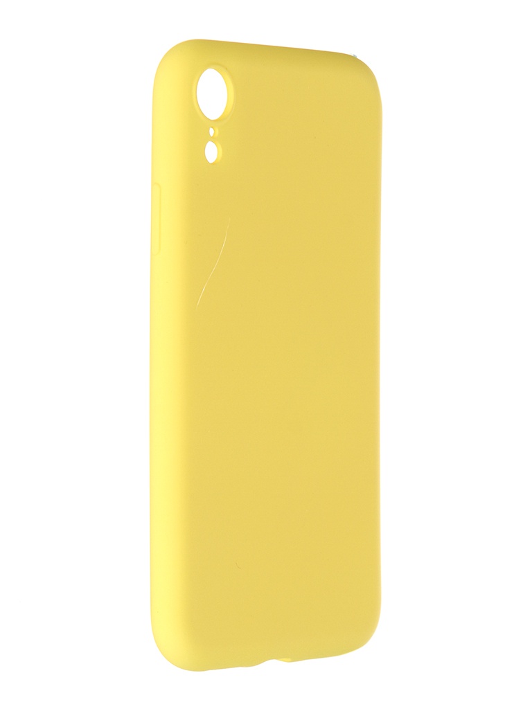 Zakazat.ru: Чехол Pero для APPLE iPhone XR Liquid Silicone Yellow PCLS-0003-YW