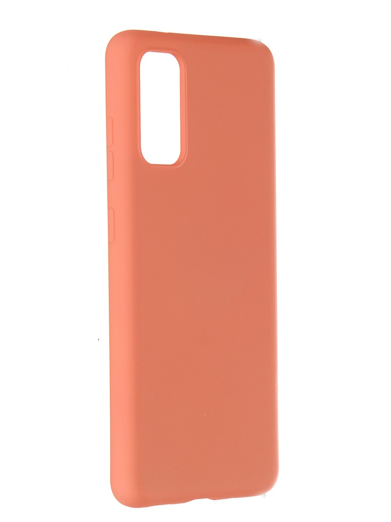 фото Чехол pero для samsung galaxy s20 liquid silicone orange pcls-0010-or