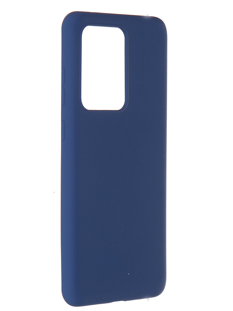 фото Чехол pero для samsung galaxy s20 ultra liquid silicone blue pcls-0011-bl