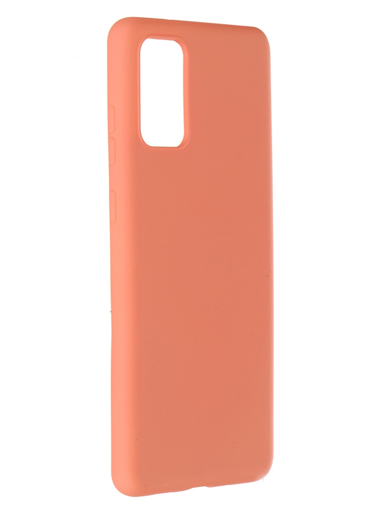 фото Чехол pero для samsung galaxy s20 plus liquid silicone orange pcls-0009-or