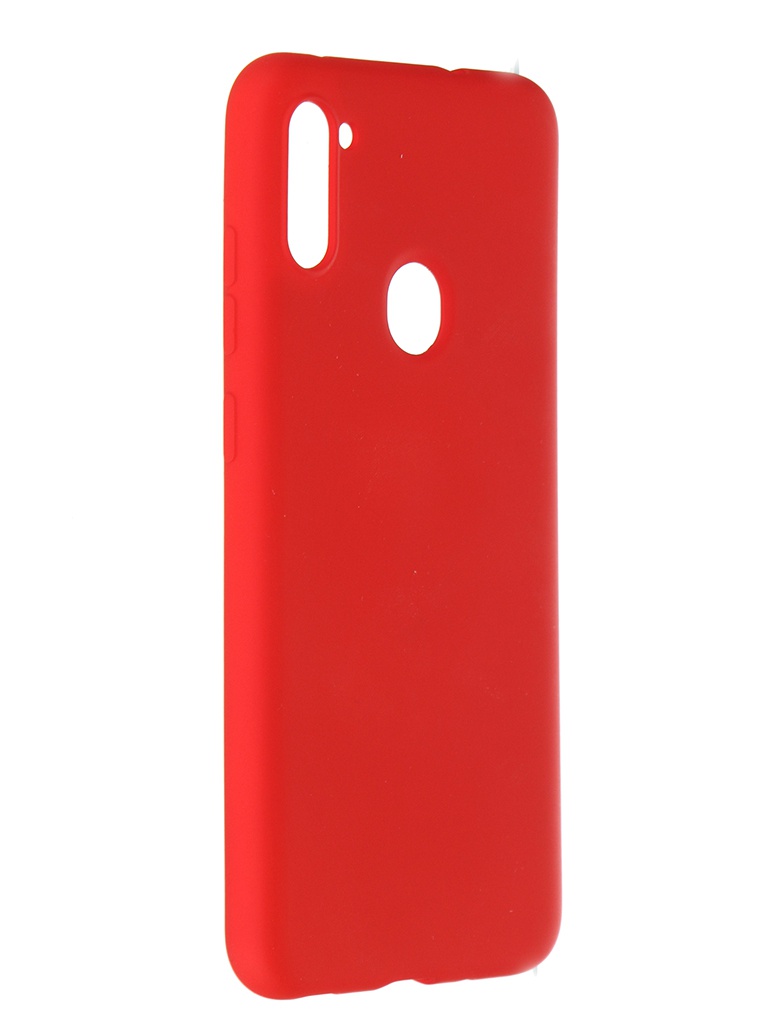 фото Чехол pero для samsung galaxy a11 / m11 liquid silicone red pcls-0005-rd