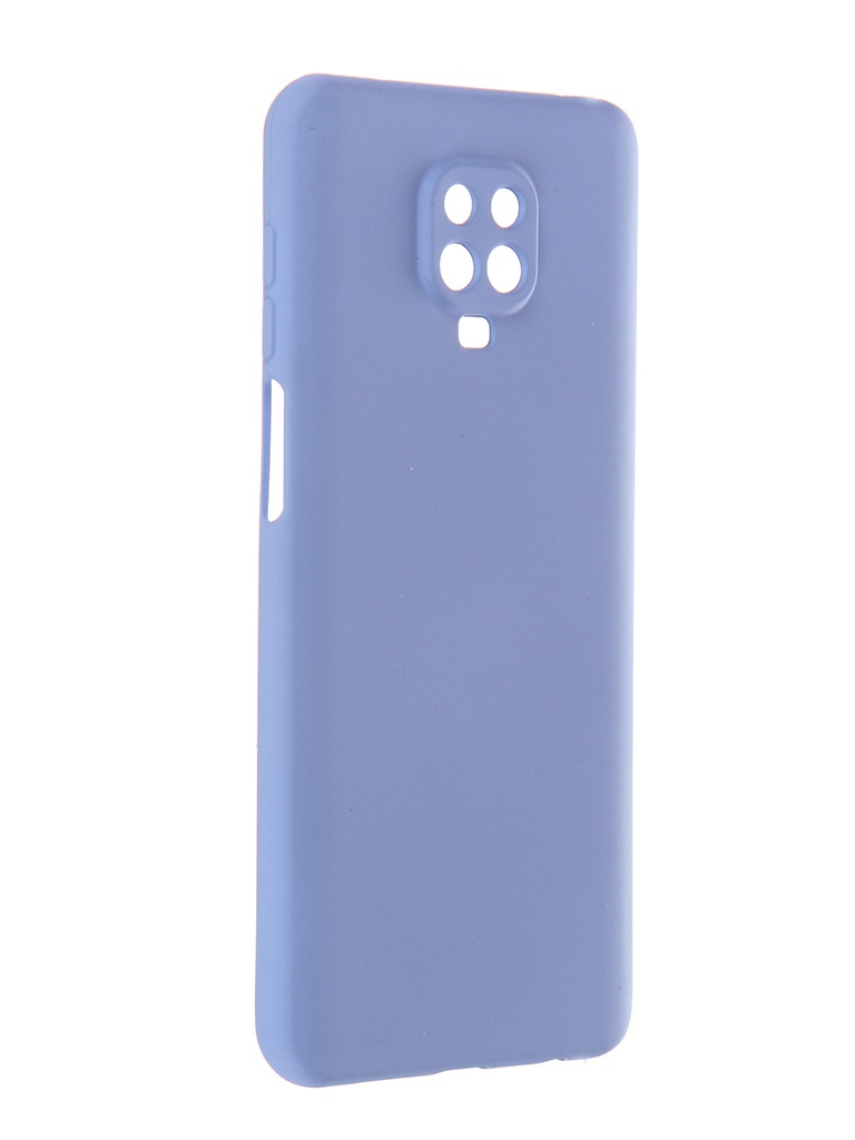 фото Чехол pero для xiaomi redmi note 9 pro / note 9s liquid silicone light blue pcls-0019-lb