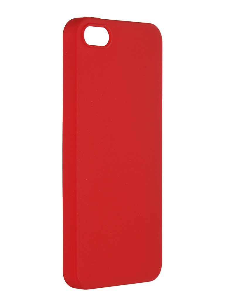 фото Чехол pero для apple iphone 5/5s/se soft touch red prstc-i5r