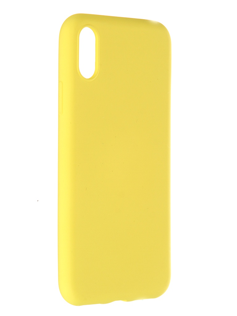 фото Чехол pero для apple iphone x soft touch yellow cc01-ixy