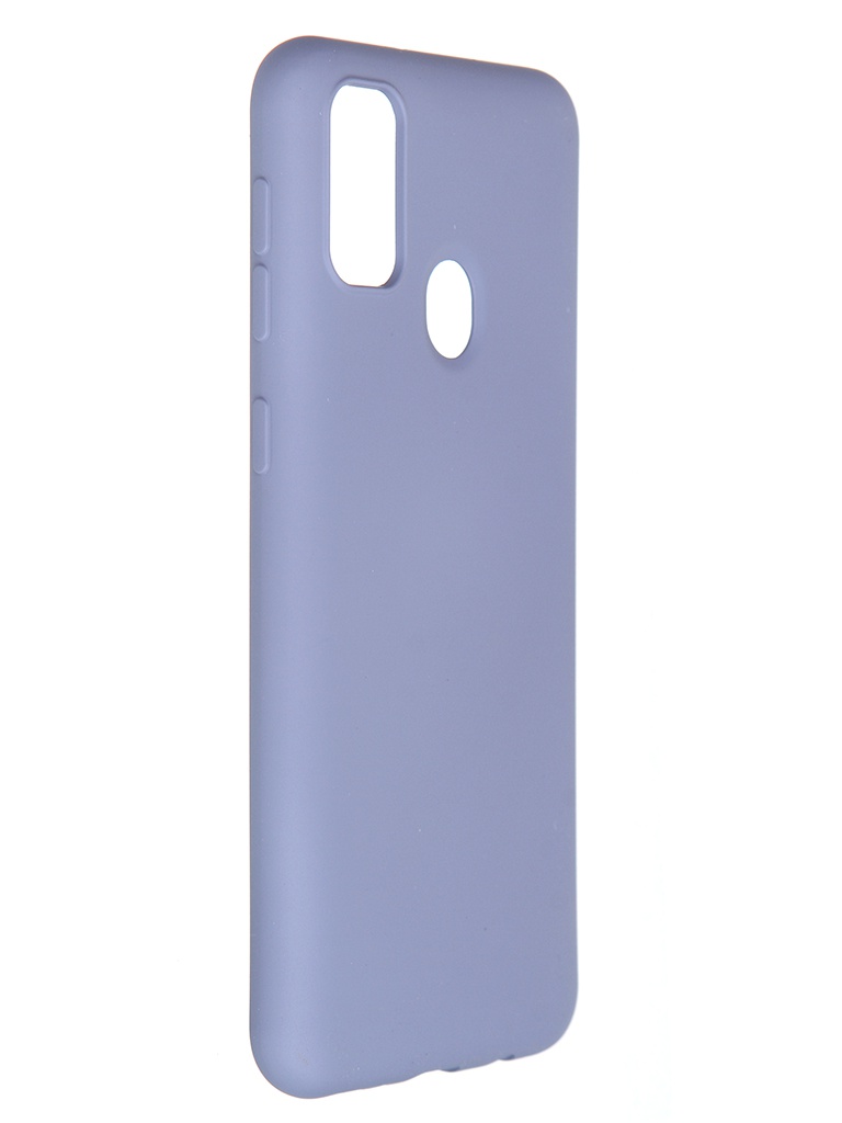 фото Чехол pero для samsung galaxy m21/m30s liquid silicone grey pcls-0014-gr